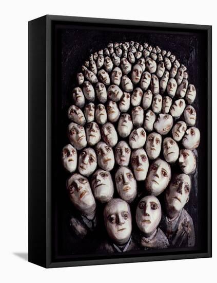 People Waiting, 1986-Evelyn Williams-Framed Stretched Canvas