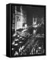 People Waiting in Front of the Brightly Lighted Empire Theatre for the Royal Film Performance-Cornell Capa-Framed Stretched Canvas