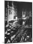 People Waiting in Front of the Brightly Lighted Empire Theatre for the Royal Film Performance-Cornell Capa-Mounted Photographic Print