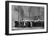 People Waiting in the Rain in Order to Attend a Service at Westminster Abbey, London, 1910-null-Framed Giclee Print