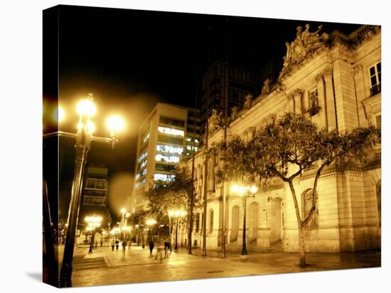 People Walk Past the San Francisco Palace in Bogota, Colombia, in This September 30, 2006 Photo-William Fernando Martinez-Stretched Canvas