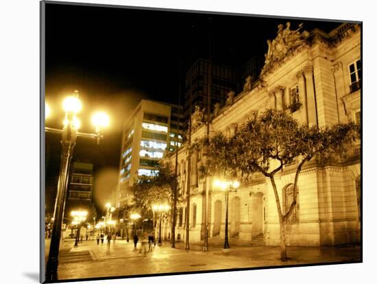 People Walk Past the San Francisco Palace in Bogota, Colombia, in This September 30, 2006 Photo-William Fernando Martinez-Mounted Premium Photographic Print