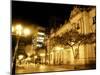 People Walk Past the San Francisco Palace in Bogota, Colombia, in This September 30, 2006 Photo-William Fernando Martinez-Mounted Photographic Print