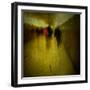 People Walking Along a Tunnel-Luis Beltran-Framed Photographic Print