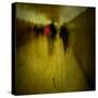 People Walking Along a Tunnel-Luis Beltran-Stretched Canvas