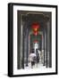 People Walking Along Corridor at Chen Clan Academy, Guangzhou, Guangdong, China, Asia-Ian Trower-Framed Premium Photographic Print