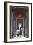 People Walking Along Corridor at Chen Clan Academy, Guangzhou, Guangdong, China, Asia-Ian Trower-Framed Photographic Print