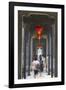 People Walking Along Corridor at Chen Clan Academy, Guangzhou, Guangdong, China, Asia-Ian Trower-Framed Photographic Print