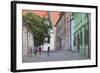 People Walking Along Kapitulska Street in Old Town, Bratislava, Slovakia, Europe-Ian Trower-Framed Photographic Print