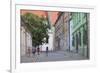 People Walking Along Kapitulska Street in Old Town, Bratislava, Slovakia, Europe-Ian Trower-Framed Photographic Print