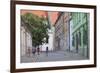 People Walking Along Kapitulska Street in Old Town, Bratislava, Slovakia, Europe-Ian Trower-Framed Photographic Print