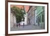 People Walking Along Kapitulska Street in Old Town, Bratislava, Slovakia, Europe-Ian Trower-Framed Photographic Print