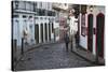 People Walking Along Street, Ouro Preto, UNESCO World Heritage Site, Minas Gerais, Brazil-Ian Trower-Stretched Canvas