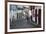 People Walking Along Street, Ouro Preto, UNESCO World Heritage Site, Minas Gerais, Brazil-Ian Trower-Framed Photographic Print