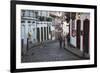 People Walking Along Street, Ouro Preto, UNESCO World Heritage Site, Minas Gerais, Brazil-Ian Trower-Framed Photographic Print