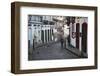 People Walking Along Street, Ouro Preto, UNESCO World Heritage Site, Minas Gerais, Brazil-Ian Trower-Framed Premium Photographic Print