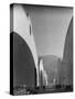 People Walking Between Sound Stages at Warner Bros. Studio-Margaret Bourke-White-Stretched Canvas