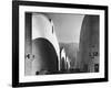 People Walking Between Sound Stages at Warner Brothers Studio-Margaret Bourke-White-Framed Photographic Print