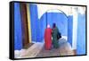 People Walking in Oudaia Kasbah, Rabat, Morocco, North Africa-Neil Farrin-Framed Stretched Canvas