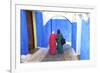 People Walking in Oudaia Kasbah, Rabat, Morocco, North Africa-Neil Farrin-Framed Photographic Print