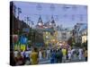 People Walking, Khreshchatyk Street, Kiev, Ukraine-Gavin Hellier-Stretched Canvas