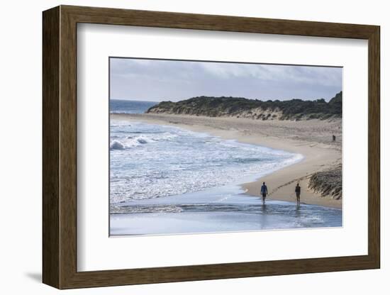 People Walking on a Beach Near Margaret River, Western Australia, Australia, Pacific-Michael Runkel-Framed Photographic Print