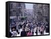 People Walking on Buchanan Street, Glasgow, Scotland, United Kingdom-Yadid Levy-Framed Stretched Canvas