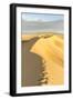 People walking on Khongor sand dunes in Gobi Gurvan Saikhan National Park, Sevrei district, South G-Francesco Vaninetti-Framed Photographic Print