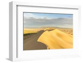 People walking on Khongor sand dunes in Gobi Gurvan Saikhan National Park, Sevrei district, South G-Francesco Vaninetti-Framed Photographic Print