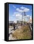 People Walking on the High Line, a One Mile New York City Park, New York, United States of America,-Gavin Hellier-Framed Stretched Canvas