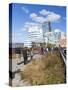 People Walking on the High Line, a One Mile New York City Park, New York, United States of America,-Gavin Hellier-Stretched Canvas