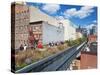 People Walking on the High Line, a One-Mile New York City Park, New York, United States of America,-Gavin Hellier-Stretched Canvas