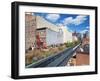 People Walking on the High Line, a One-Mile New York City Park, New York, United States of America,-Gavin Hellier-Framed Photographic Print