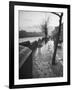 People Walking Through Dublin in the Rain-Tony Linck-Framed Photographic Print