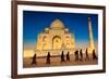 People Walking to Pray in Front of the Taj Mahal, UNESCO World Heritage Site, Agra-Laura Grier-Framed Photographic Print