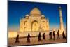 People Walking to Pray in Front of the Taj Mahal, UNESCO World Heritage Site, Agra-Laura Grier-Mounted Photographic Print