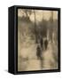 People Walking-Kevin Cruff-Framed Stretched Canvas