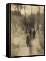 People Walking-Kevin Cruff-Framed Stretched Canvas