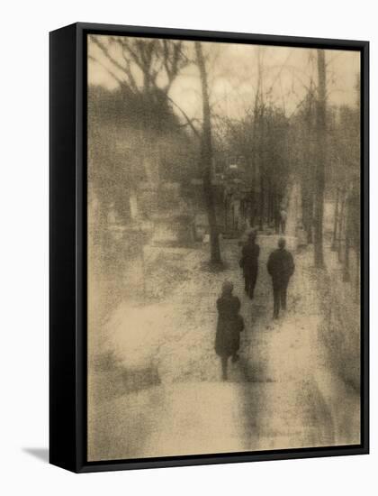 People Walking-Kevin Cruff-Framed Stretched Canvas