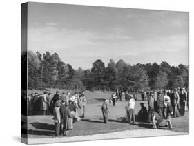 People Watching a Golf Tournament-null-Stretched Canvas