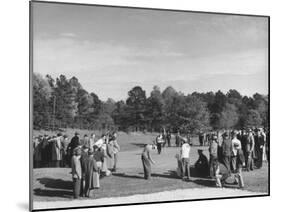 People Watching a Golf Tournament-null-Mounted Photographic Print