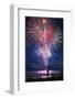 People Watching Fireworks from Lahaina Harbor-Jon Hicks-Framed Photographic Print