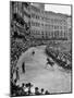 People Watching Horse Race that Is Traditional Part of the Palio Celebration-Walter Sanders-Mounted Photographic Print