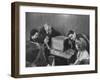 People Watching Senator John F. Kennedy on TV After His Victory in the Primary Election-Stan Wayman-Framed Photographic Print