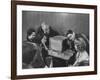 People Watching Senator John F. Kennedy on TV After His Victory in the Primary Election-Stan Wayman-Framed Photographic Print