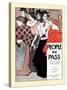 People We Pass-Edward Penfield-Stretched Canvas