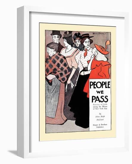 People We Pass-Edward Penfield-Framed Art Print