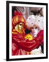 People Wearing Masked Carnival Costumes, Venice Carnival, Venice, Veneto, Italy-Bruno Morandi-Framed Photographic Print