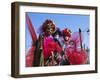 People Wearing Masked Carnival Costumes, Venice Carnival, Venice, Veneto, Italy-Bruno Morandi-Framed Photographic Print