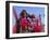 People Wearing Masked Carnival Costumes, Venice Carnival, Venice, Veneto, Italy-Bruno Morandi-Framed Photographic Print